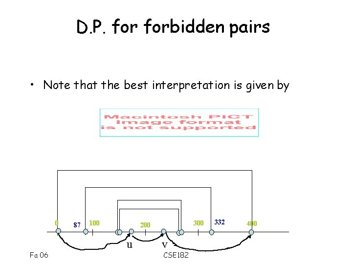 D. P. forbidden pairs • Note that the best interpretation is given by 0