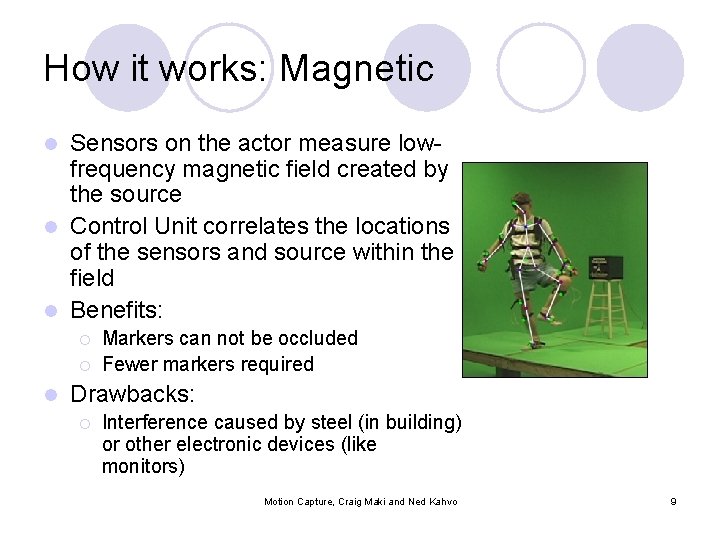 How it works: Magnetic Sensors on the actor measure lowfrequency magnetic field created by
