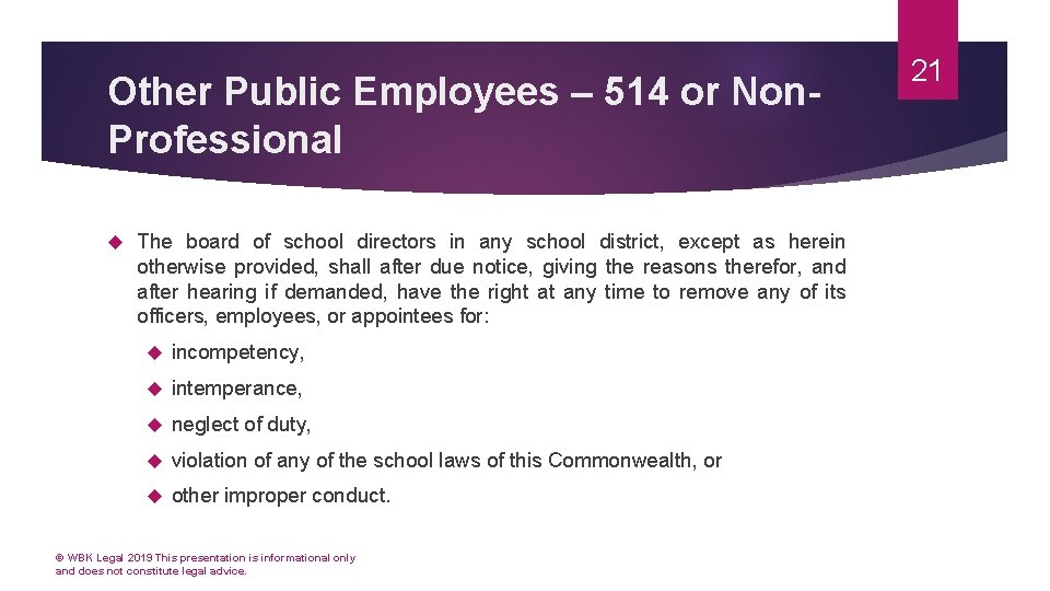 Other Public Employees – 514 or Non. Professional The board of school directors in Other Public Employees – 514 or Non. Professional The board of school directors in