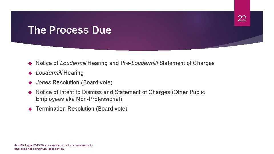 22 The Process Due Notice of Loudermill Hearing and Pre-Loudermill Statement of Charges Loudermill 22 The Process Due Notice of Loudermill Hearing and Pre-Loudermill Statement of Charges Loudermill