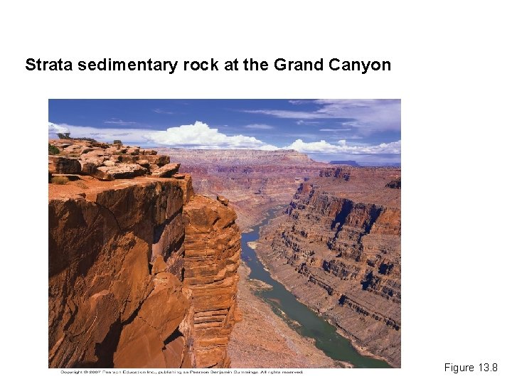 Strata sedimentary rock at the Grand Canyon Figure 13. 8 