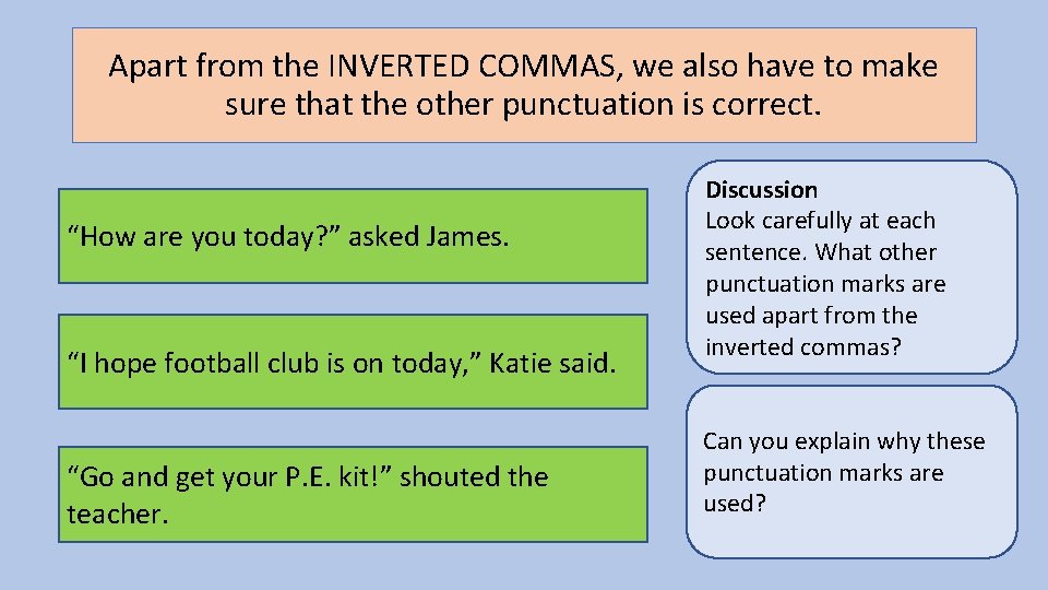 Apart from the INVERTED COMMAS, we also have to make sure that the other