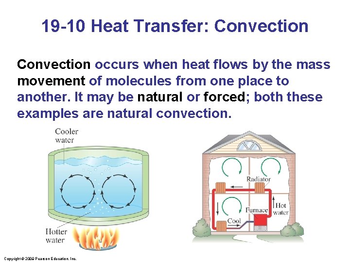19 -10 Heat Transfer: Convection occurs when heat flows by the mass movement of