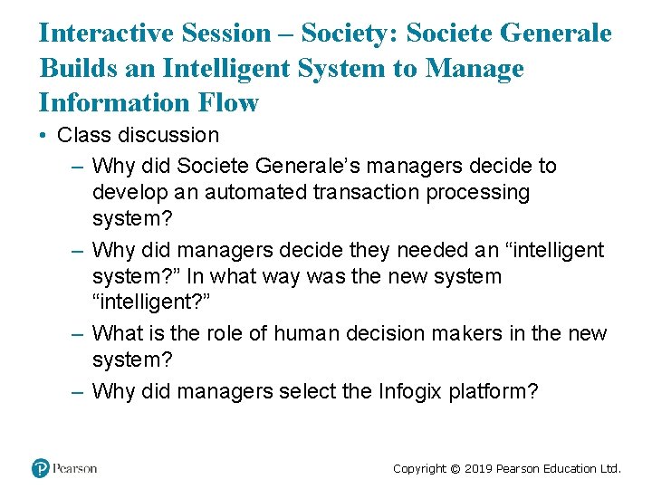 Interactive Session – Society: Societe Generale Builds an Intelligent System to Manage Information Flow