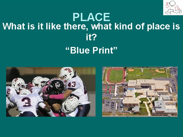 PLACE What is it like there, what kind of place is it? “Blue Print”