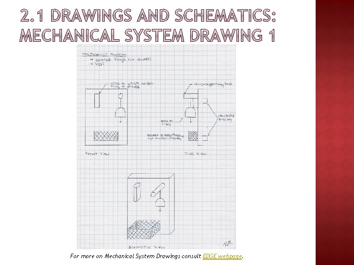 For more on Mechanical System Drawings consult EDGE webpage. 