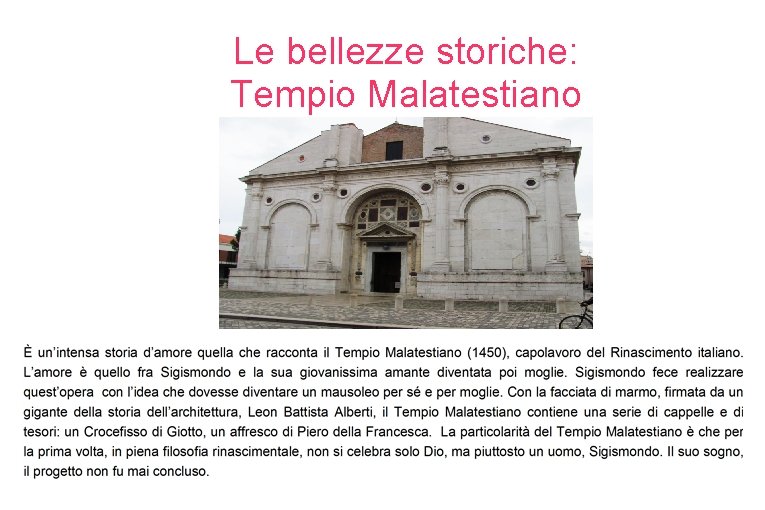 Le bellezze storiche: Tempio Malatestiano 