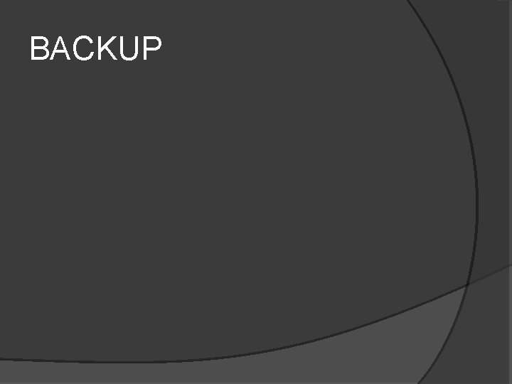 BACKUP BACKUP