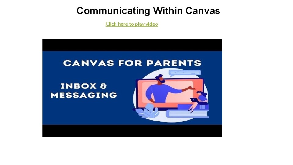 Communicating Within Canvas Click here to play video 