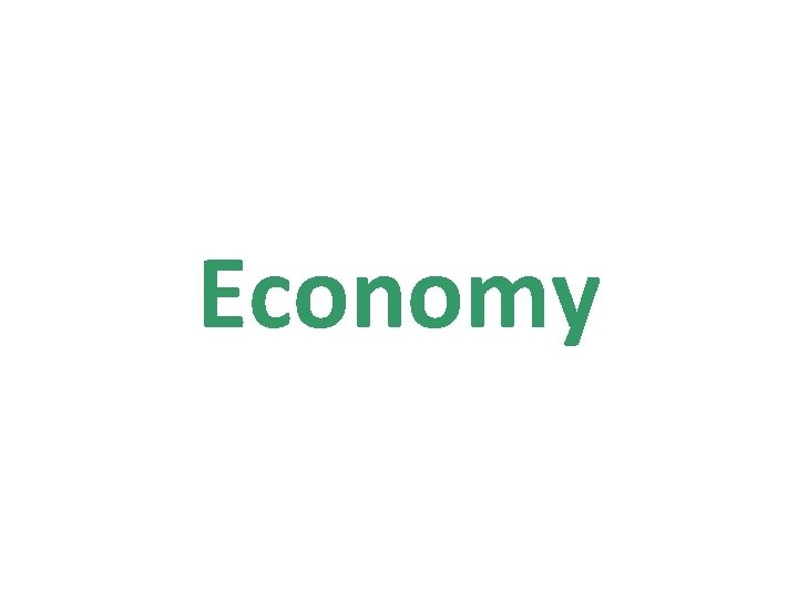 Economy 