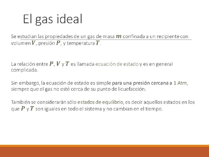 El gas ideal 