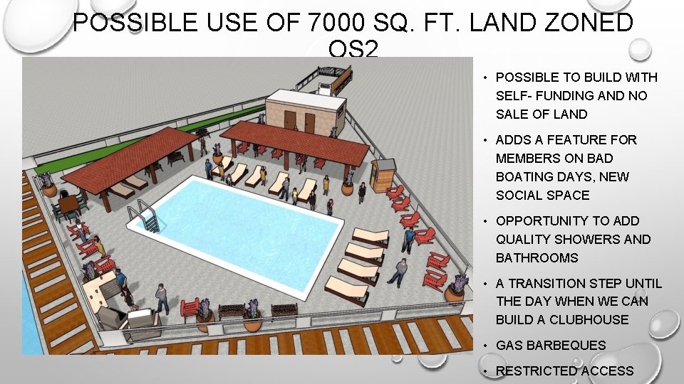 POSSIBLE USE OF 7000 SQ. FT. LAND ZONED OS 2 • POSSIBLE TO BUILD