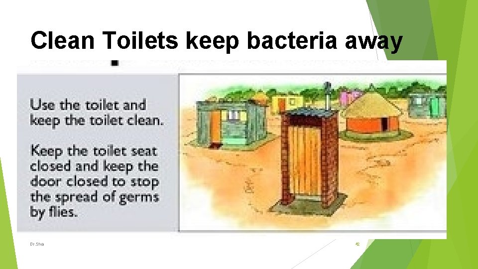 Clean Toilets keep bacteria away Dr. Siva 42 