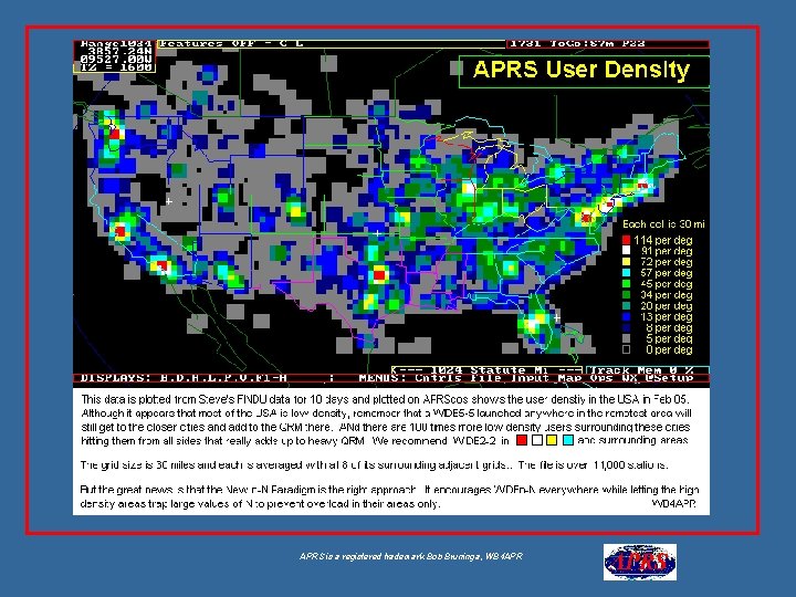 APRS is a registered trademark Bob Bruninga, WB 4 APR 