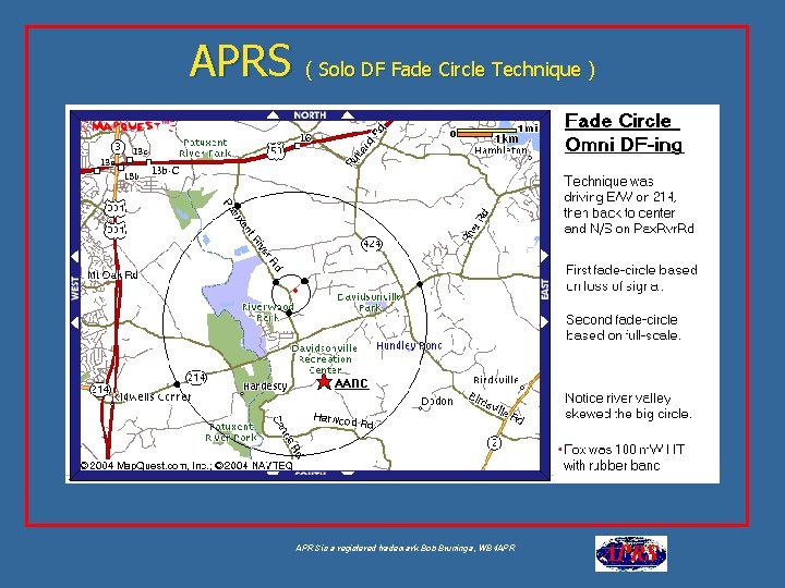 APRS ( Solo DF Fade Circle Technique ) APRS is a registered trademark Bob