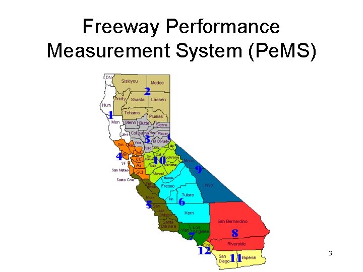 Freeway Performance Measurement System (Pe. MS) 3 