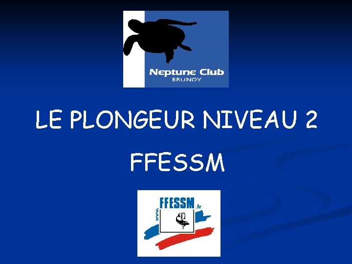 LE PLONGEUR NIVEAU 2 FFESSM LE PLONGEUR NIVEAU 2 FFESSM