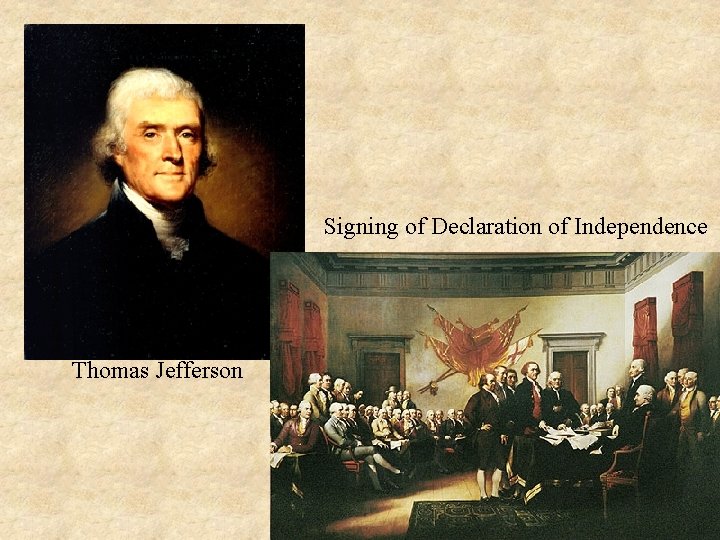 Signing of Declaration of Independence Thomas Jefferson 