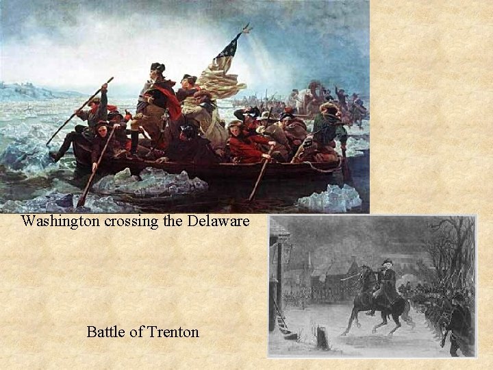 Washington crossing the Delaware Battle of Trenton 
