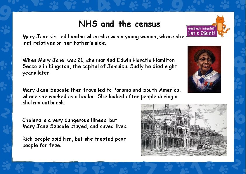 NHS and the census Mary Jane visited London when she was a young woman,