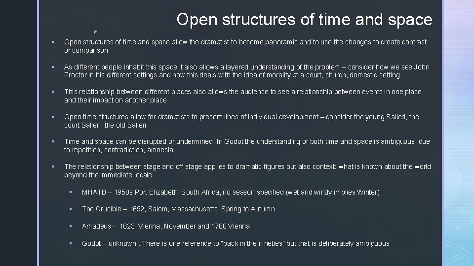 ◤ Open structures of time and space ▪ Open structures of time and space