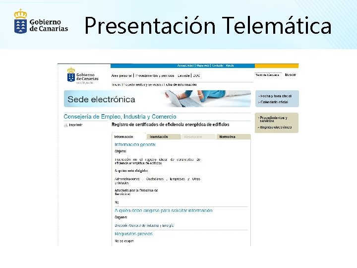 Presentación Telemática 