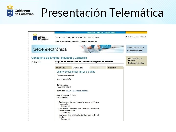 Presentación Telemática 