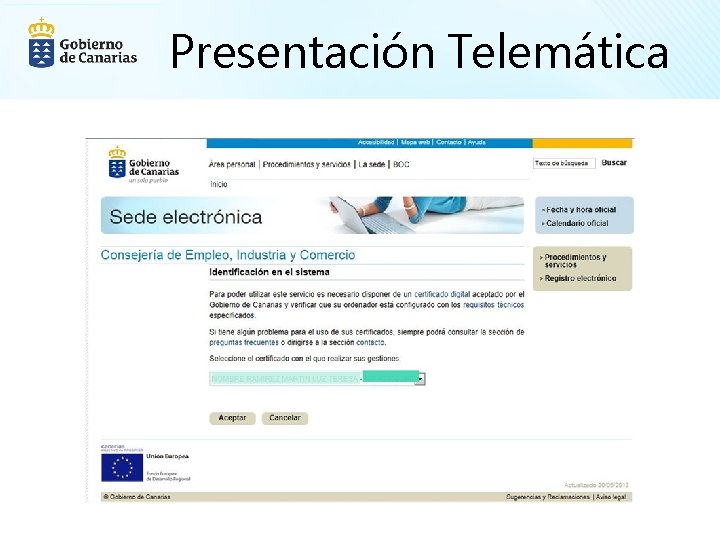 Presentación Telemática 