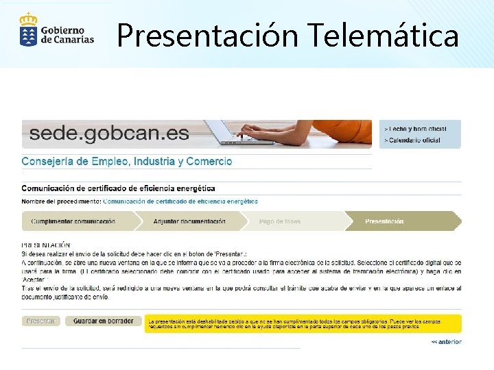 Presentación Telemática 