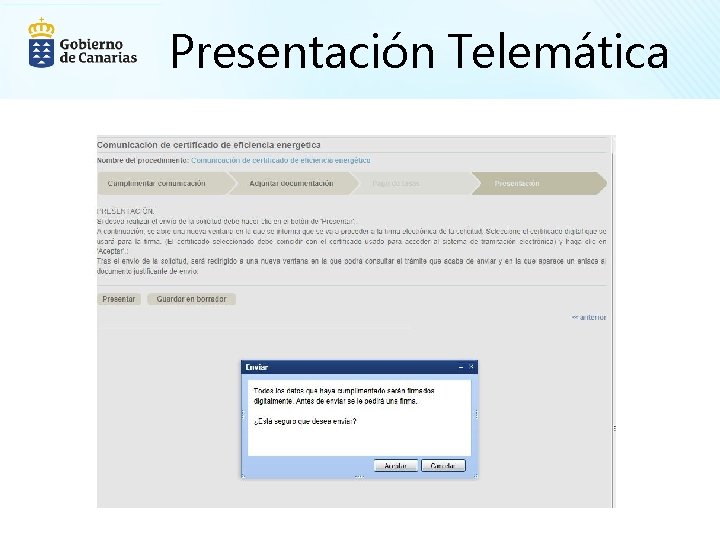 Presentación Telemática 