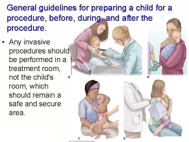 General guidelines for preparing a child for a procedure, before, during, and after the