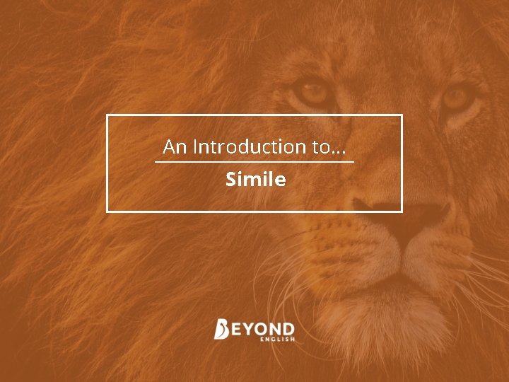 An Introduction to… Simile 