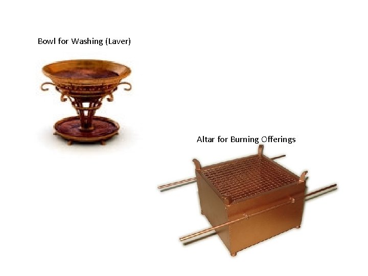 Bowl for Washing (Laver) Altar for Burning Offerings 