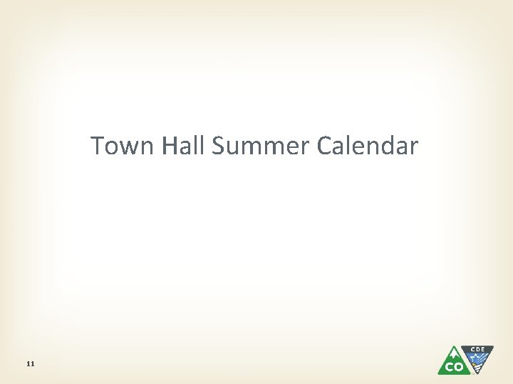 Town Hall Summer Calendar 11 