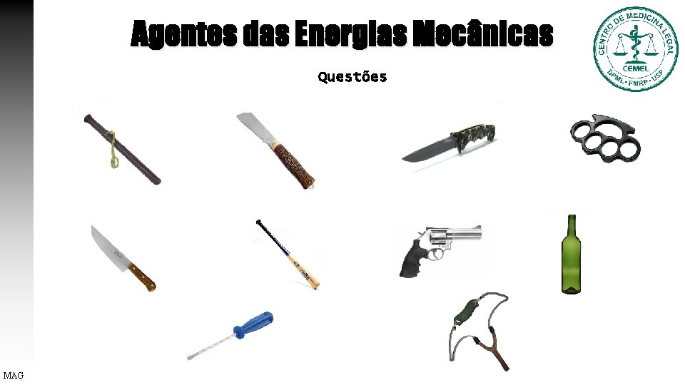 Agentes das Energias Mecânicas Questões MAG 