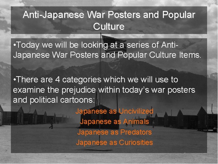 Anti-Japanese War Posters and Popular Culture • Today we will be looking at a