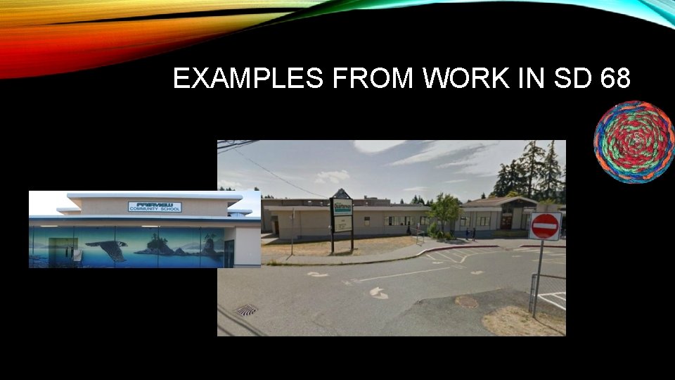 EXAMPLES FROM WORK IN SD 68 