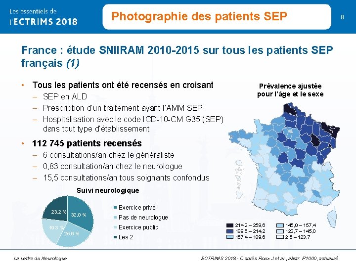 Photographie des patients SEP France : étude SNIIRAM 2010 -2015 sur tous les patients