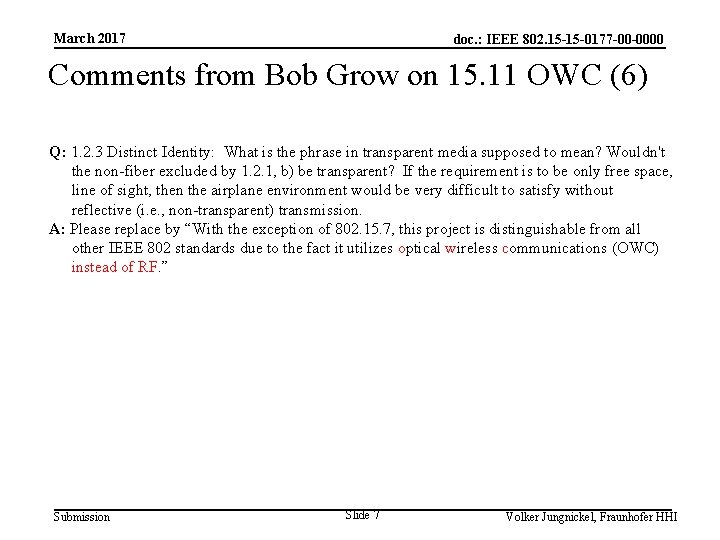 March 2017 doc. : IEEE 802. 15 -15 -0177 -00 -0000 802. 15 -15