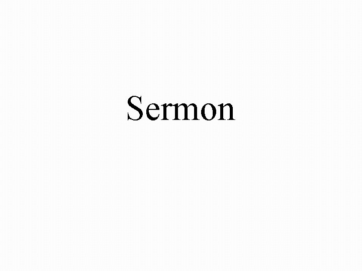 Sermon 