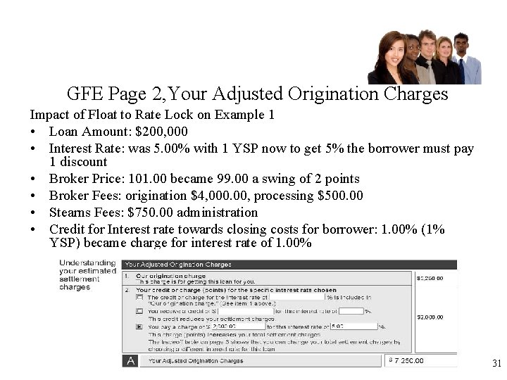 GFE Page 2, Your Adjusted Origination Charges Impact of Float to Rate Lock on