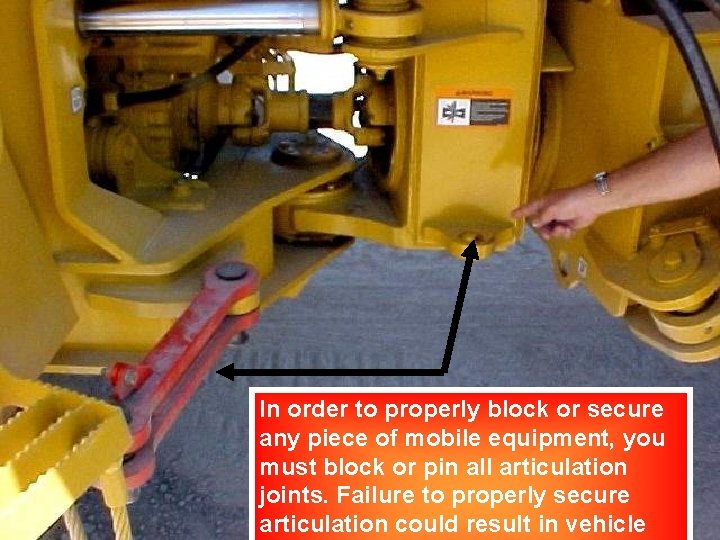 In order to properly block or secure any piece of mobile equipment, you must