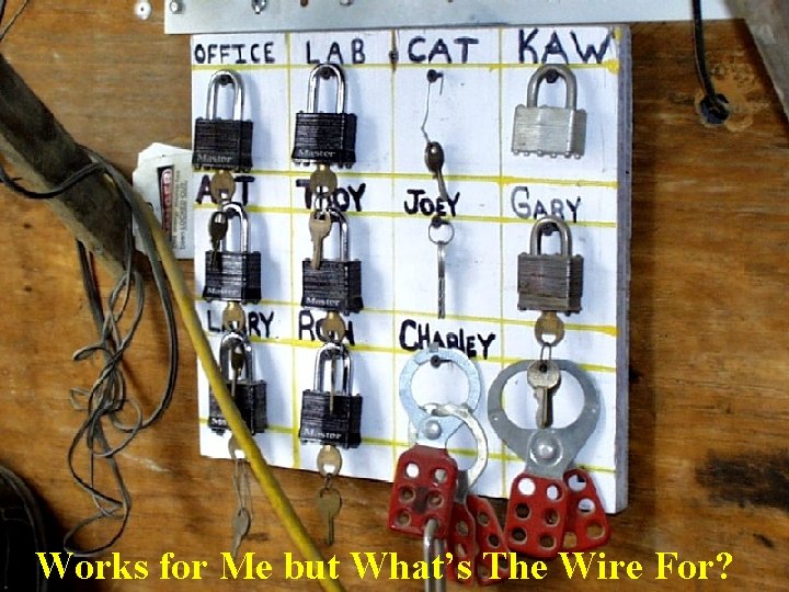 Works for Me but What’s The Wire For? 