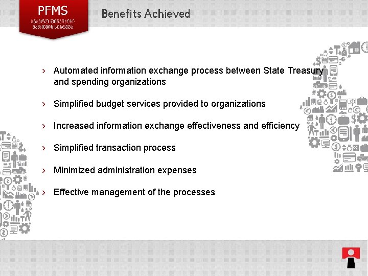 Benefits Achieved › Automated information exchange process between State Treasury and spending organizations ›