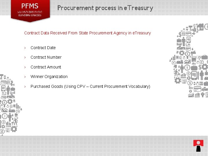 Procurement process in e. Treasury Contract Data Received From State Procurement Agency in e.