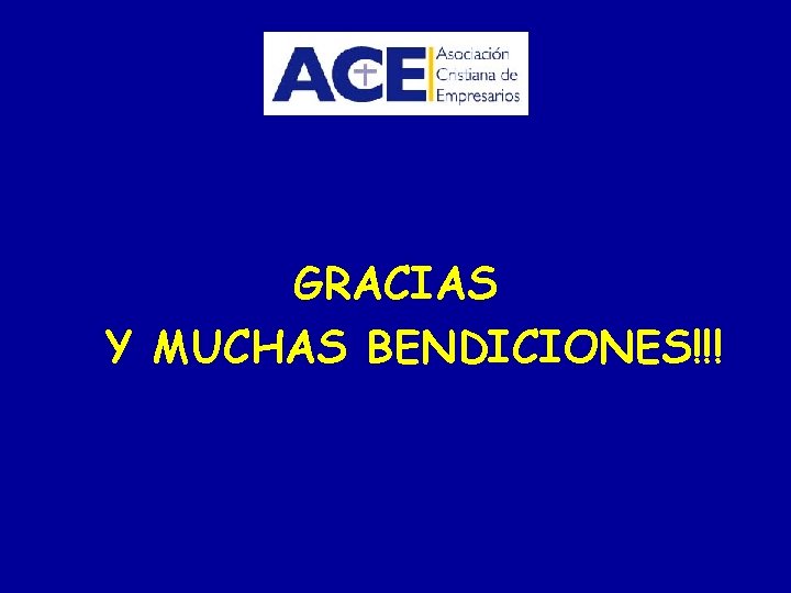 GRACIAS Y MUCHAS BENDICIONES!!! 