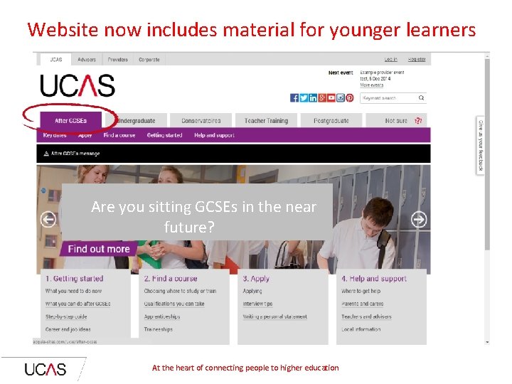 Website now includes material for younger learners Are you sitting GCSEs in the near