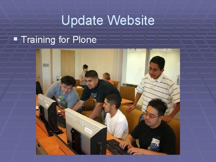 Update Website § Training for Plone 