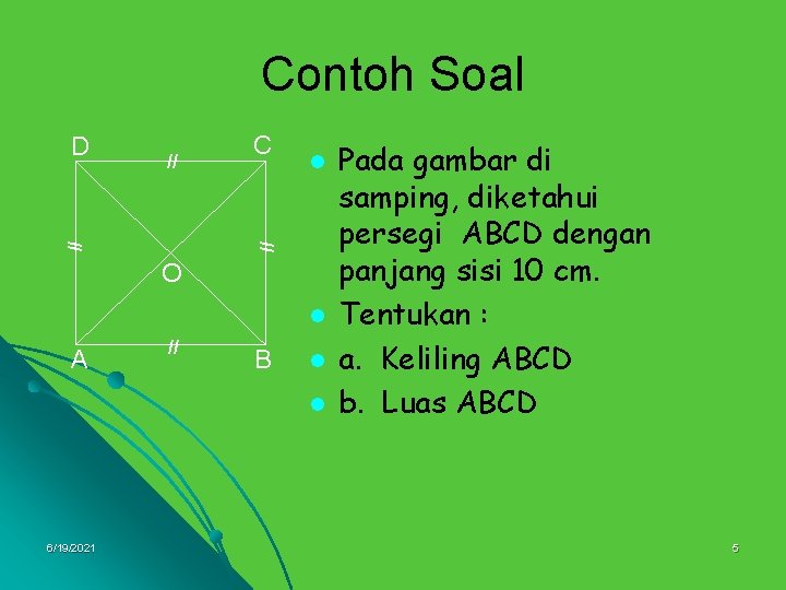 Contoh Soal // C l // // D O l A // B l