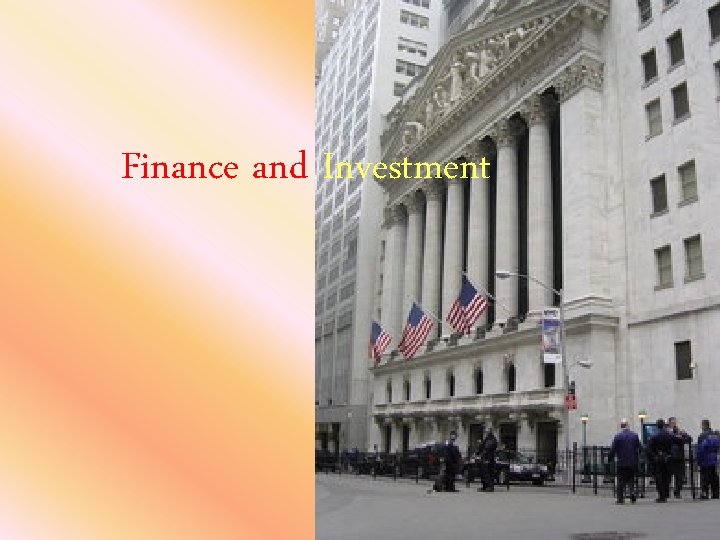 Finance and Investment 